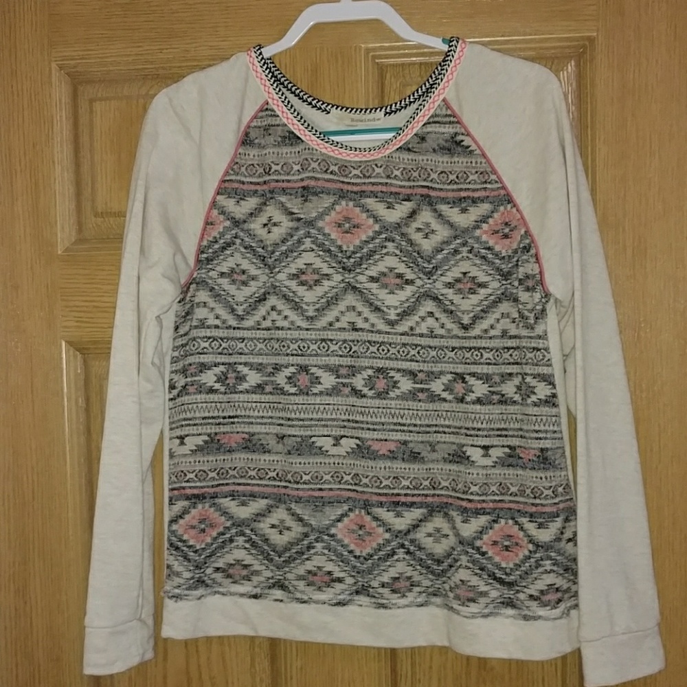Rewind Aztec Print Sweatshirt NWOT